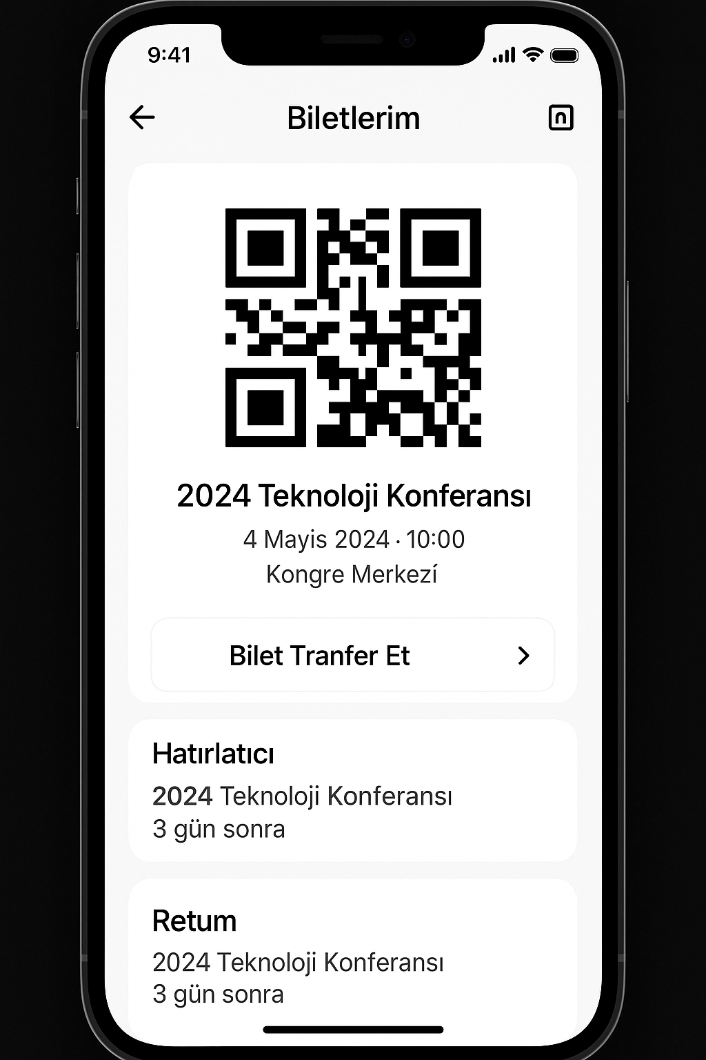 Etkinlik Biletleme Uygulaması – Görsel 3