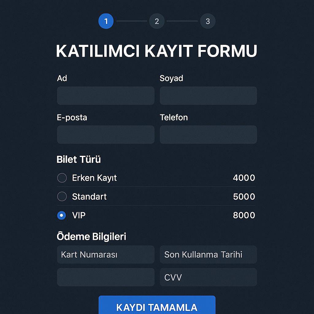 Teknoloji Konferansı Landing Page – Görsel 2